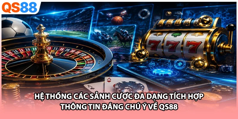 Hệ thống các sảnh cược đa dạng tích hợp thông tin đáng chú ý về QS88 